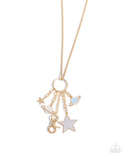 Load image into Gallery viewer, Paparazzi Planetary Pizzazz - Gold (Lanyard)