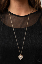 Load image into Gallery viewer, Paparazzi Letters of Love - Gold - VENDOR _NAME - Sassy Sparkles $5 Jewelry
