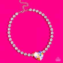 Load image into Gallery viewer, Paparazzi Heart in My Throat - Orange - Life Of The Party October 2022