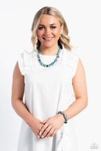 Load image into Gallery viewer, Paparazzi Warped Wayfarer- Blue