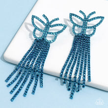 Load image into Gallery viewer, Paparazzi Billowing Butterflies - Blue - Life Of The Party - July 2023