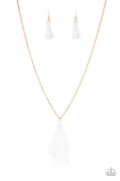 Paparazzi Triple The Tassel - White