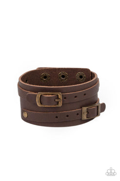 Paparazzi Bronco Bustin Buckles - Brass