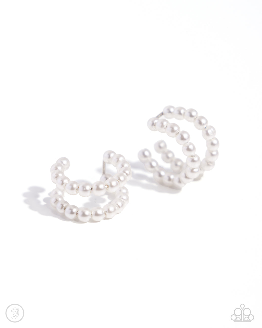 Paparazzi Pearls Just Want to Have Fun - White (Cuff)