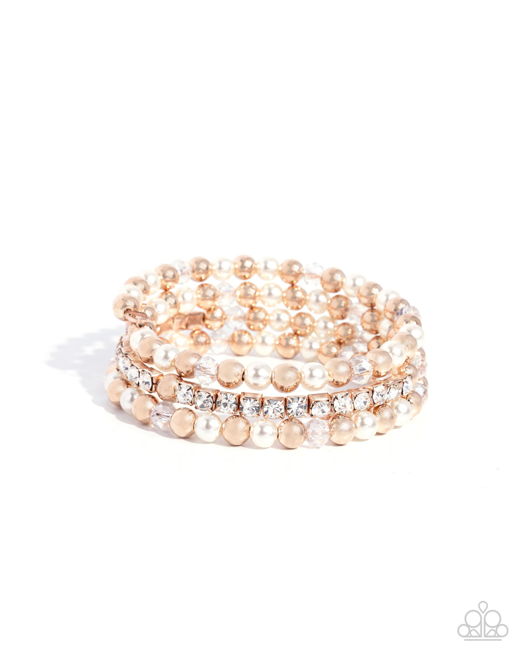 Paparazzi Serene Stack - Rose Gold