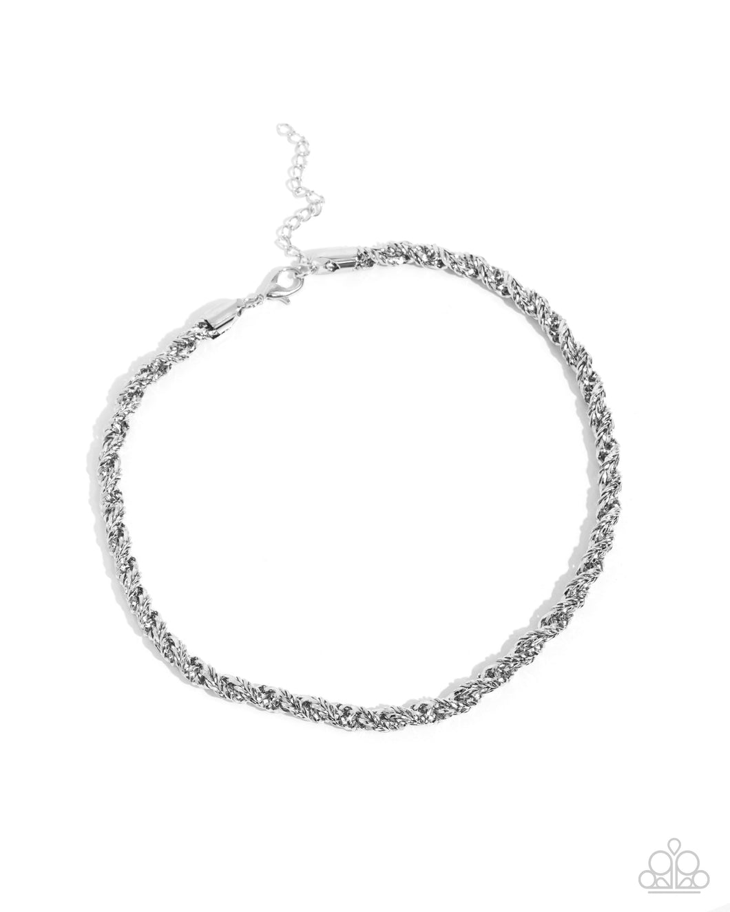 Paparazzi Edgy Etching - Silver (Choker)