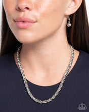 Load image into Gallery viewer, Paparazzi Edgy Etching - Silver (Choker)
