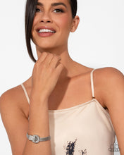 Load image into Gallery viewer, Paparazzi Boldly Buckled - White - Life of the Party June 2025
