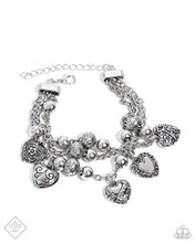 Load image into Gallery viewer, Paparazzi Romantic Relationship - Silver - Fashion Fix August 2024
