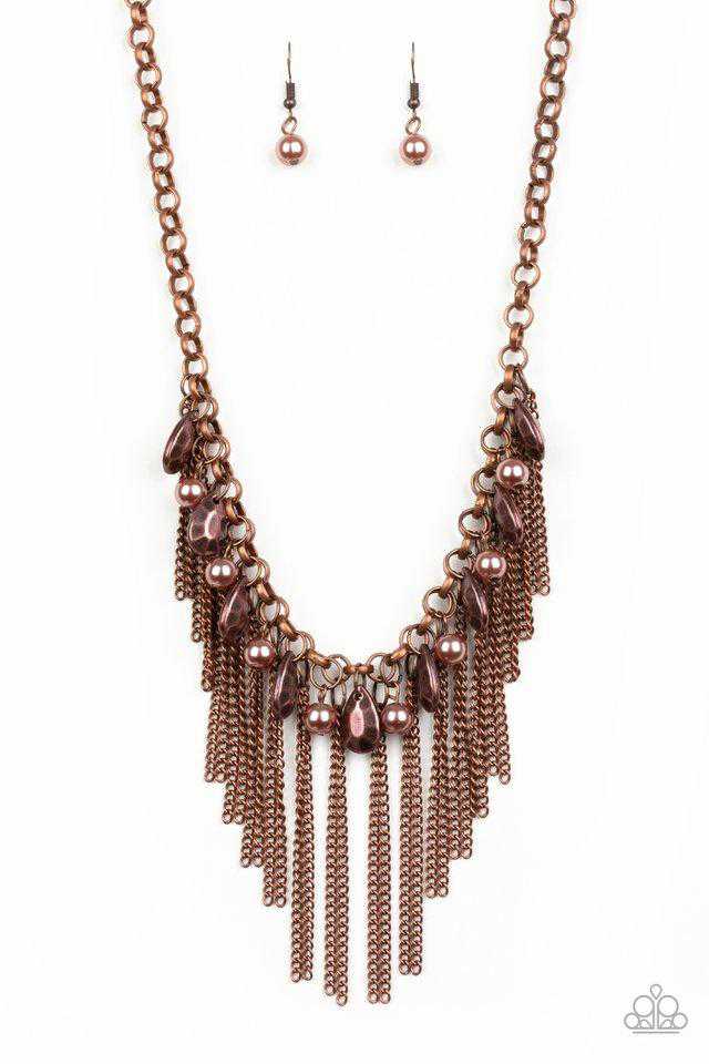 Paparazzi Industrial Intensity- Copper - VENDOR _NAME - Sassy Sparkles $5 Jewelry