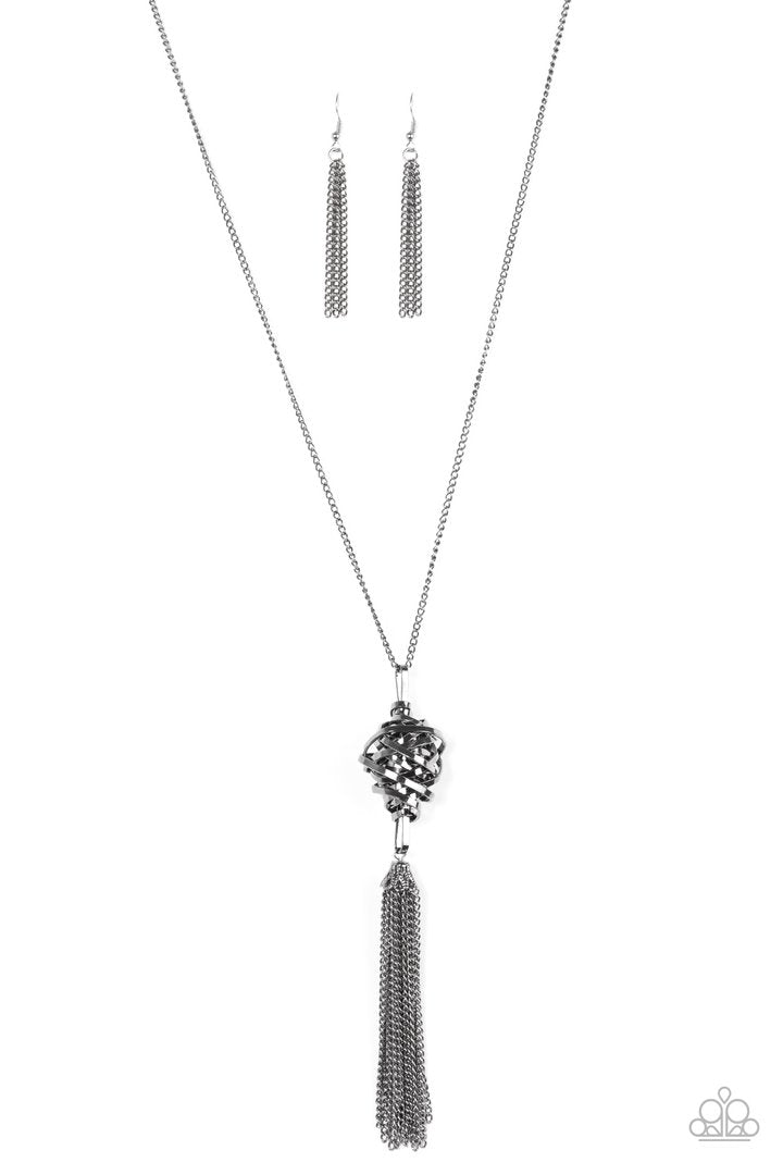 Seriously Twisted - Black - VENDOR _NAME - Sassy Sparkles $5 Jewelry