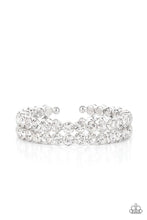 Load image into Gallery viewer, Paparazzi Megawatt Majesty - White - Life of the Party December 2021 - VENDOR _NAME - Sassy Sparkles $5 Jewelry
