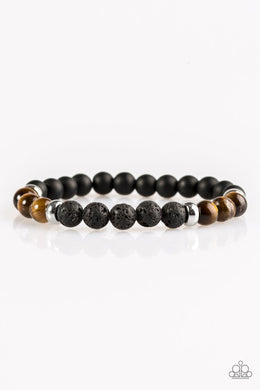Paparazzi Easygoing - Brown - VENDOR _NAME - Sassy Sparkles $5 Jewelry
