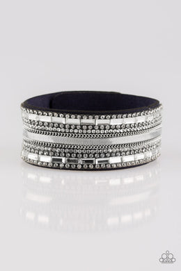 Pararazzi Teasingly Tomboy - Blue - VENDOR _NAME - Sassy Sparkles $5 Jewelry