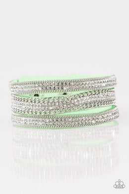 Paparazzi Dangerous Drama Queen - Green - VENDOR _NAME - Sassy Sparkles $5 Jewelry