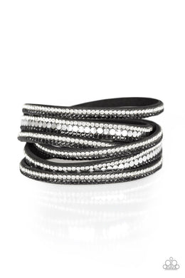 Paparazzi Rock Star Attitude - Black - VENDOR _NAME - Sassy Sparkles $5 Jewelry