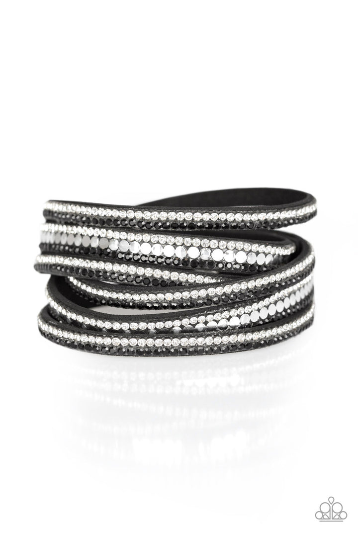 Paparazzi Rock Star Attitude - Black - VENDOR _NAME - Sassy Sparkles $5 Jewelry