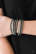 Load image into Gallery viewer, Paparazzi Rock Star Attitude - Black - VENDOR _NAME - Sassy Sparkles $5 Jewelry
