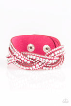 Load image into Gallery viewer, Paparazzi Bring On The Bling - Pink - VENDOR _NAME - Sassy Sparkles $5 Jewelry
