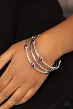 Load image into Gallery viewer, Bangle Belle - Purple - VENDOR _NAME - Sassy Sparkles $5 Jewelry
