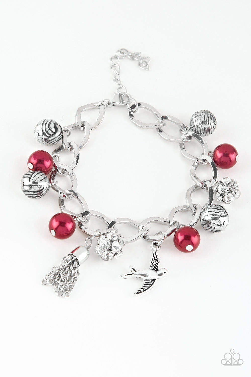 Lady Love Dove - Red freeshipping - Sassy Sparkles $5 Jewelry