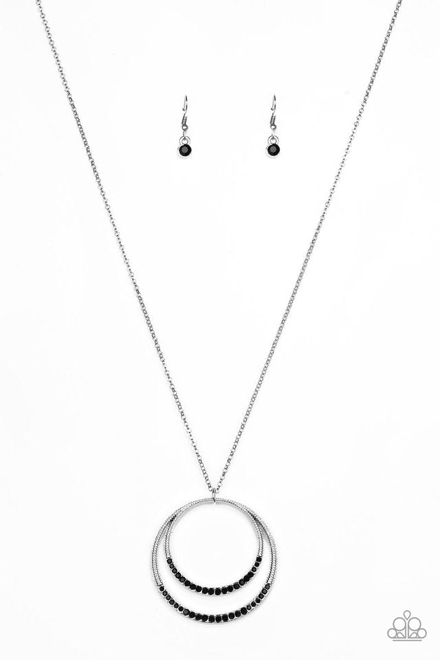 Paparazzi Front and Epicenter - Black - VENDOR _NAME - Sassy Sparkles $5 Jewelry