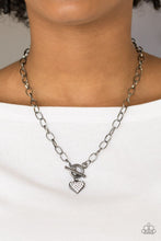 Load image into Gallery viewer, Paparazzi Harvard Hearts - Black - VENDOR _NAME - Sassy Sparkles $5 Jewelry
