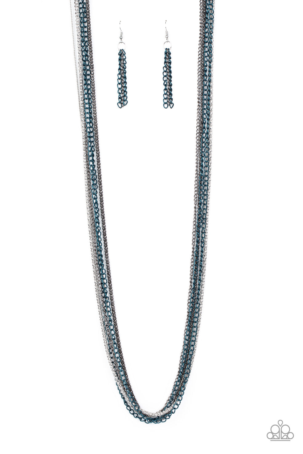 Colorful Calamity - Blue - VENDOR _NAME - Sassy Sparkles $5 Jewelry