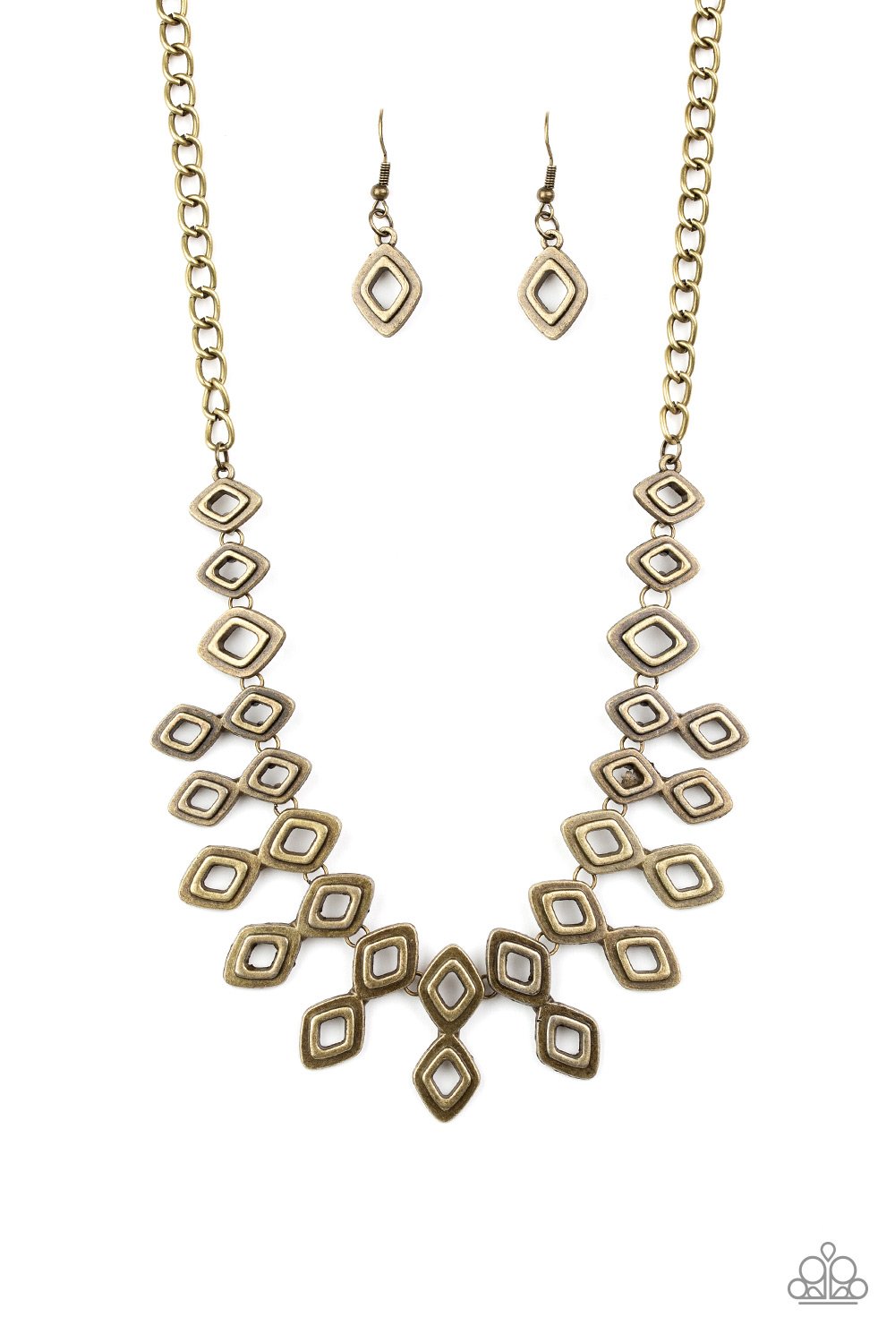 Geocentric - Brass freeshipping - Sassy Sparkles $5 Jewelry