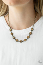 Load image into Gallery viewer, Paparazzi Starlit Socials - Brass - VENDOR _NAME - Sassy Sparkles $5 Jewelry
