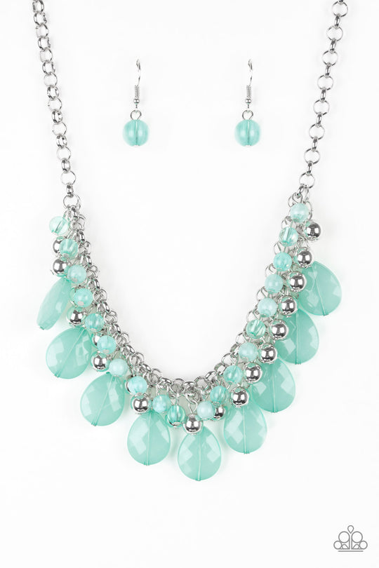 Paparazzi Trending Tropicana - Green - VENDOR _NAME - Sassy Sparkles $5 Jewelry