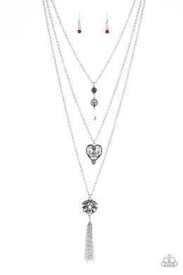 Paparazzi Love Opens All Doors - Red - VENDOR _NAME - Sassy Sparkles $5 Jewelry