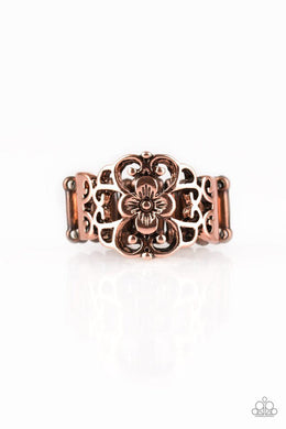 Paparazzi Fanciful Flower Gardens - Copper - VENDOR _NAME - Sassy Sparkles $5 Jewelry