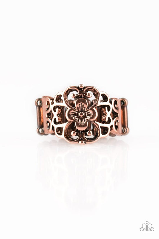 Paparazzi Fanciful Flower Gardens - Copper - VENDOR _NAME - Sassy Sparkles $5 Jewelry