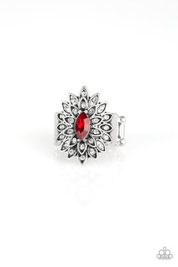 Paparazzi Blooming Fireworks - Red - VENDOR _NAME - Sassy Sparkles $5 Jewelry