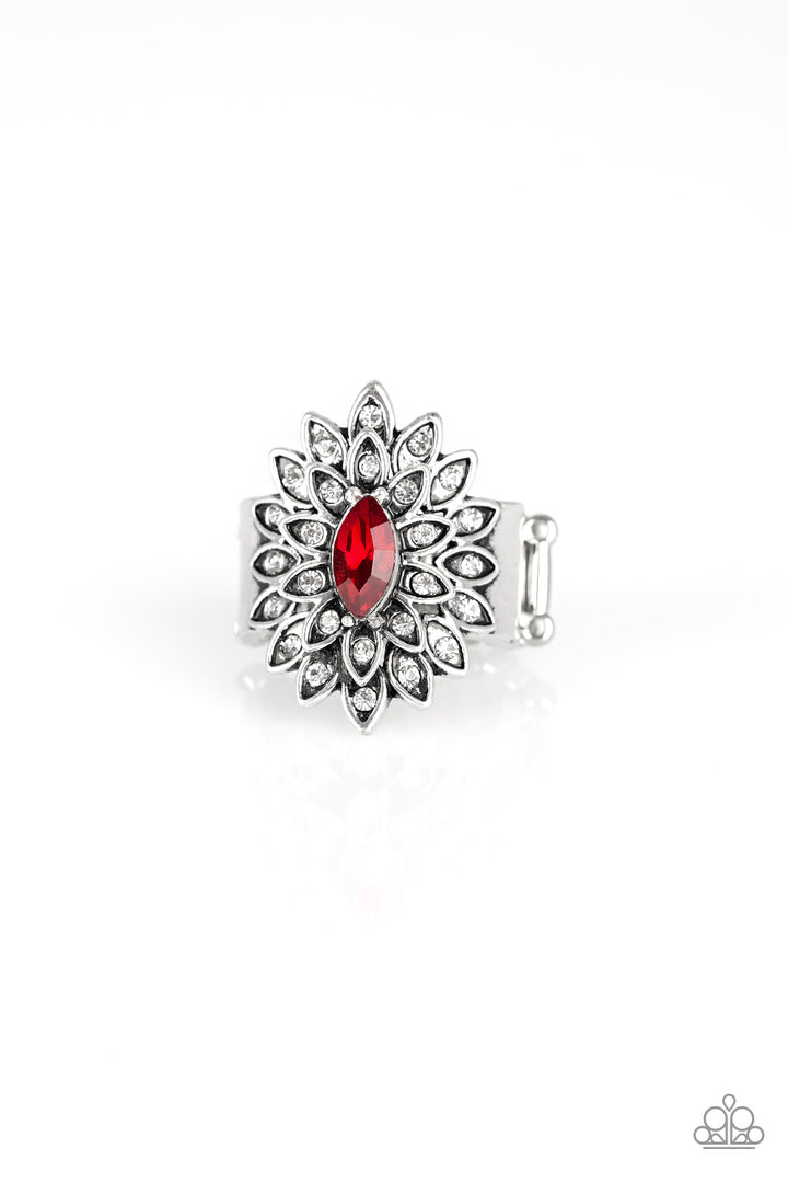 Paparazzi Blooming Fireworks - Red - VENDOR _NAME - Sassy Sparkles $5 Jewelry