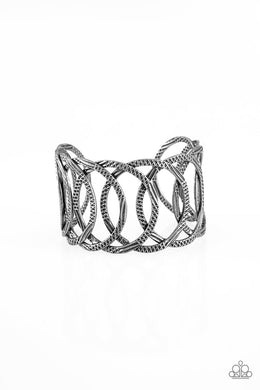 Paparazzi Circa De Contender - Black - VENDOR _NAME - Sassy Sparkles $5 Jewelry