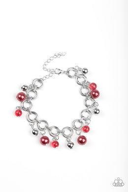 Fancy Fascination - Red freeshipping - Sassy Sparkles $5 Jewelry