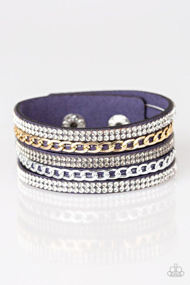 Paparazzi Fashion Fiend - Blue - VENDOR _NAME - Sassy Sparkles $5 Jewelry
