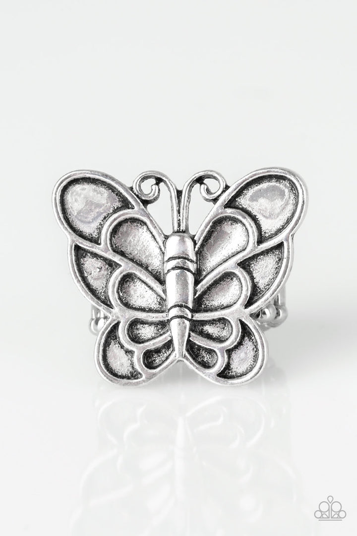 Paparazzi Sky High Butterfly - Silver