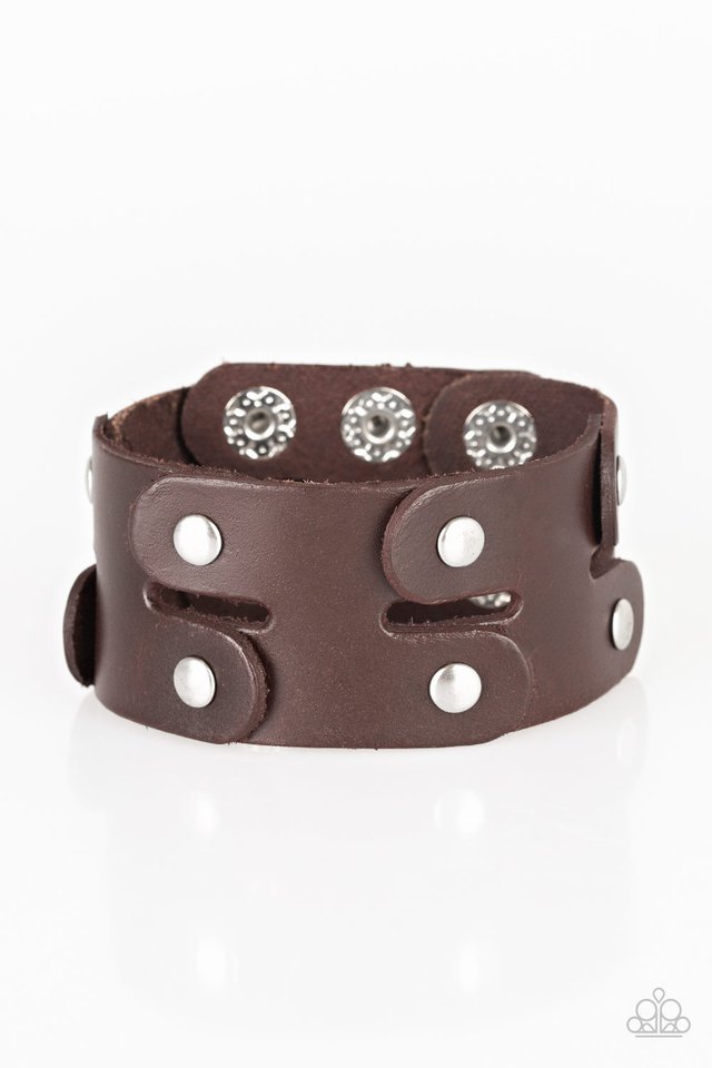 Paparazzi Downright Desperado - Brown - VENDOR _NAME - Sassy Sparkles $5 Jewelry