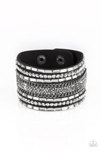 Load image into Gallery viewer, Rhinestone Rumble - Black freeshipping - Sassy Sparkles $5 Jewelry

