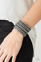 Load image into Gallery viewer, Rhinestone Rumble - Black freeshipping - Sassy Sparkles $5 Jewelry
