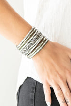 Load image into Gallery viewer, Paparazzi Rhinestone Rumble - Green - VENDOR _NAME - Sassy Sparkles $5 Jewelry

