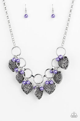 Paparazzi Very Valentine - Purple - VENDOR _NAME - Sassy Sparkles $5 Jewelry