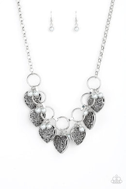 Paparazzi Very Valentine - Silver - VENDOR _NAME - Sassy Sparkles $5 Jewelry