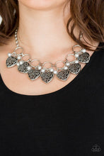 Load image into Gallery viewer, Paparazzi Very Valentine - Silver - VENDOR _NAME - Sassy Sparkles $5 Jewelry

