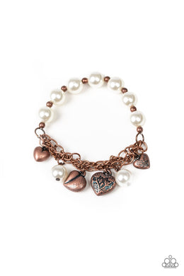 Paparazzi More Amour - Copper - VENDOR _NAME - Sassy Sparkles $5 Jewelry