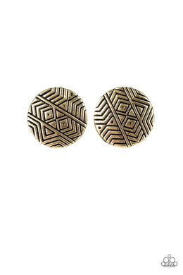 Bright As A Button - Brass - VENDOR _NAME - Sassy Sparkles $5 Jewelry
