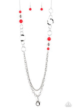 Load image into Gallery viewer, Paparazzi Modern Motley - Red (Lanyard)
